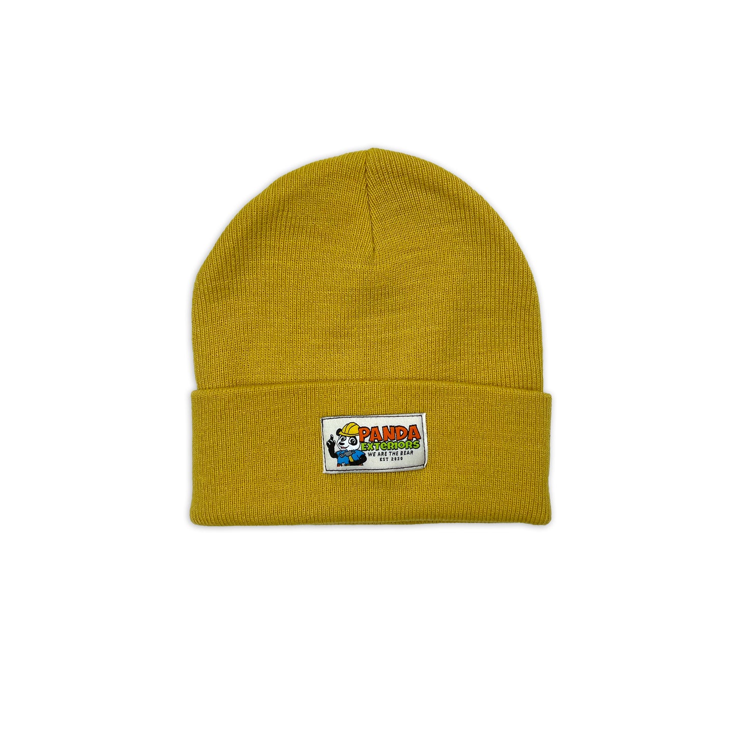 Label Beanie - Mustard